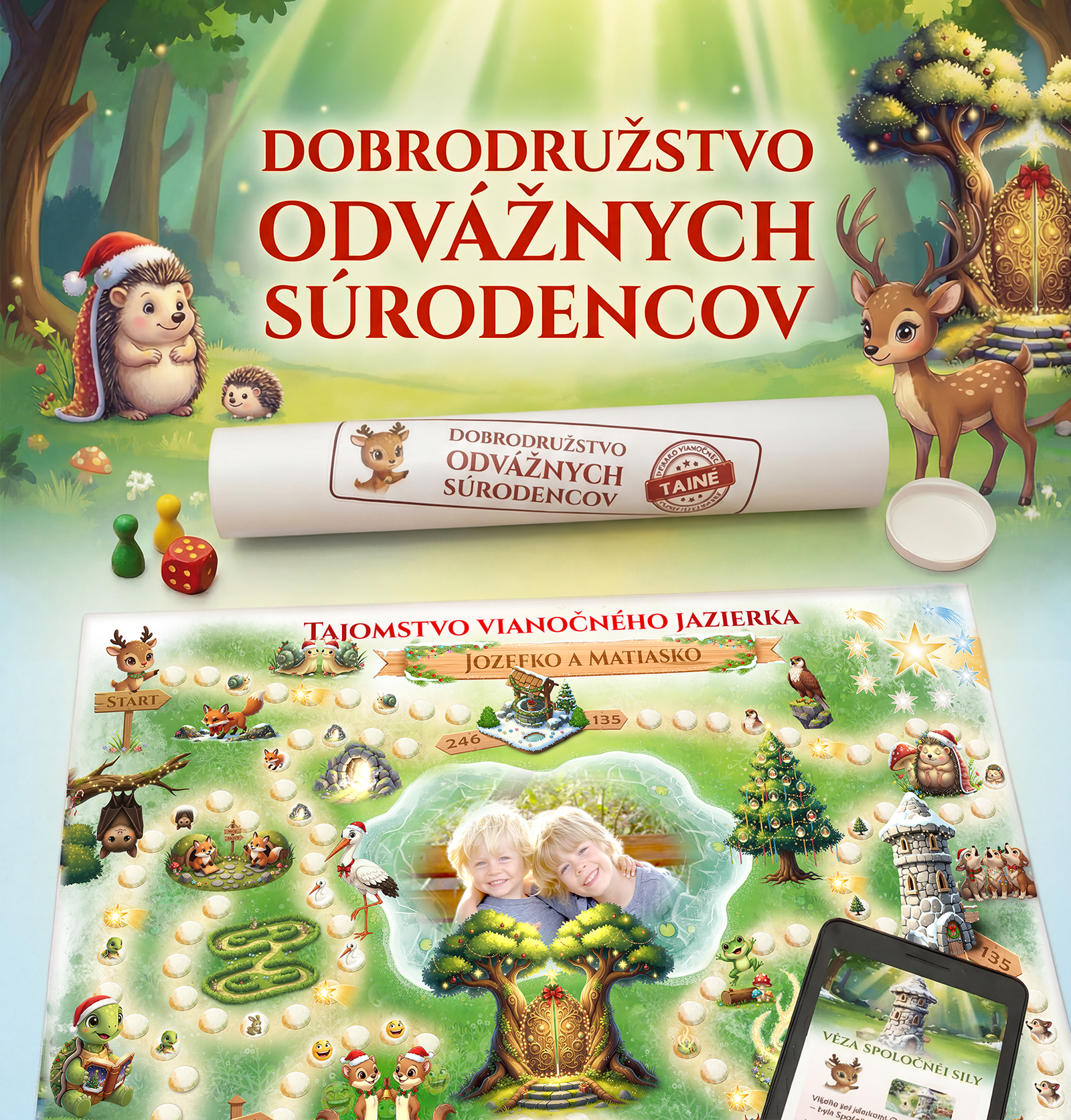 Zážitková vianočná hra pre súrodencov – Tajomstvo Vianočného jazierka